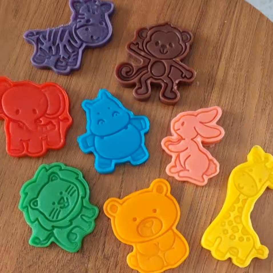 کاتر مهری خمیر بازی طرح ( حیوانات ) مخصوص بازی دستورزی کودکان 