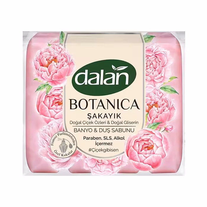 صابون دست و بدن گیاهی بسته 4 عددی دالان Dalan رایحه گل شقایق 600 گرم