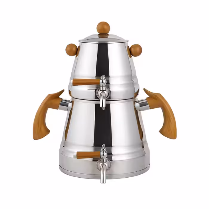 ست کتری و قوری ریور کد DH2177 گنجایش کتری 3 لیتر گنجایش قوری 1 لیتر