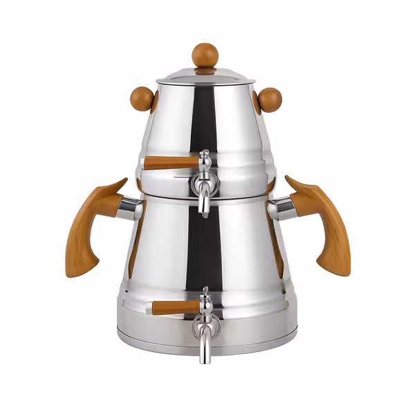 ست کتری و قوری ریور کد DH2177 گنجایش کتری 3 لیتر گنجایش قوری 1 لیتر