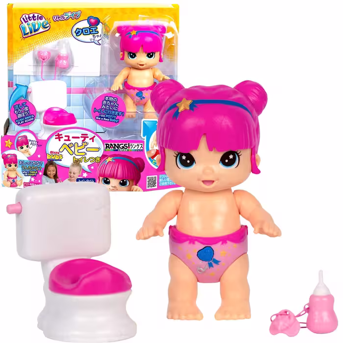 عروسک نوزاد کلوئی با توالت سری بیزی بابز موس Bizzy bubs