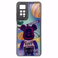 قاب فانتزی طرح دار بالشتی طرح BE@RBRICK مناسب برای Xiaomi Note11 Pro-4G-کد1175