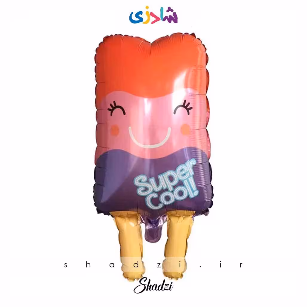 بادکنک فویلی بستنی دوقلو