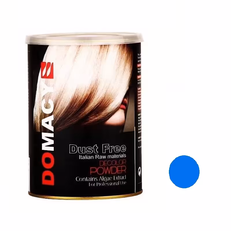 پودر دکلره آبی دوماسی Dust free حجم 400 گرم