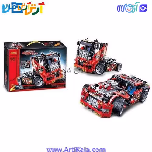 لگو 608 قطعه کامیون مسابقه 2*1