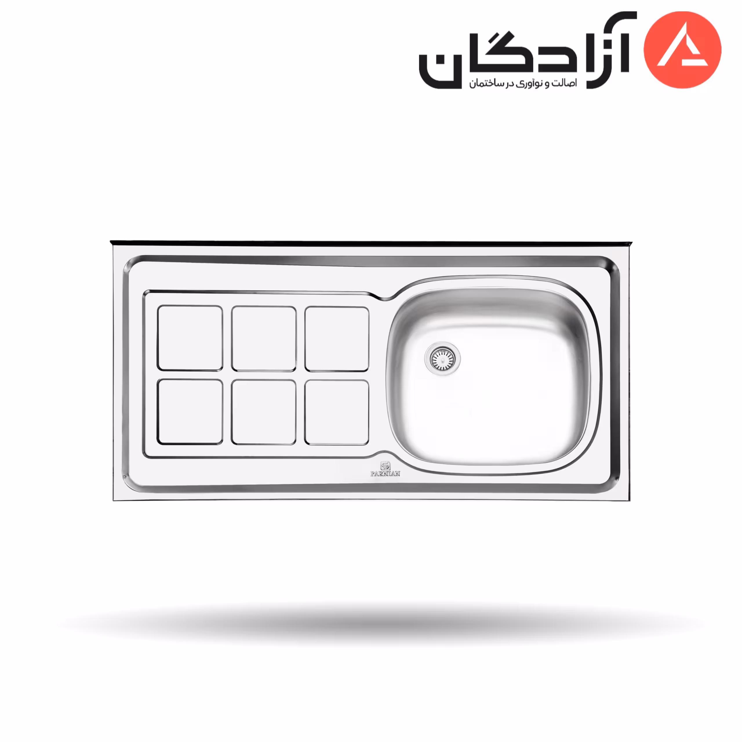 سینک کلاسیک پرنیان استیل PS3107