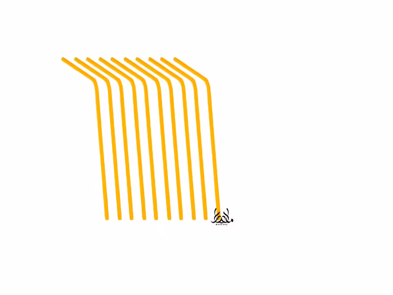 نی نوشیدنی طلایی ( 10 عددی )