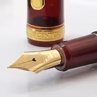خودنویس پلاتینیوم سنتری قرمز گیره طلا مدل 3776 Platinum Century FP Bourgogne red gold trim