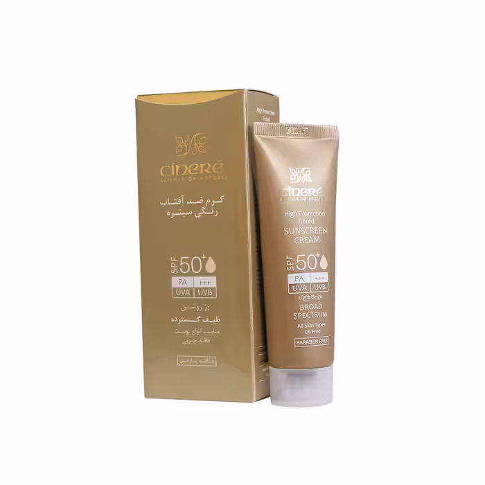 کرم ضد آفتاب رنگی SPF50 سینره 50 میلی لیتر