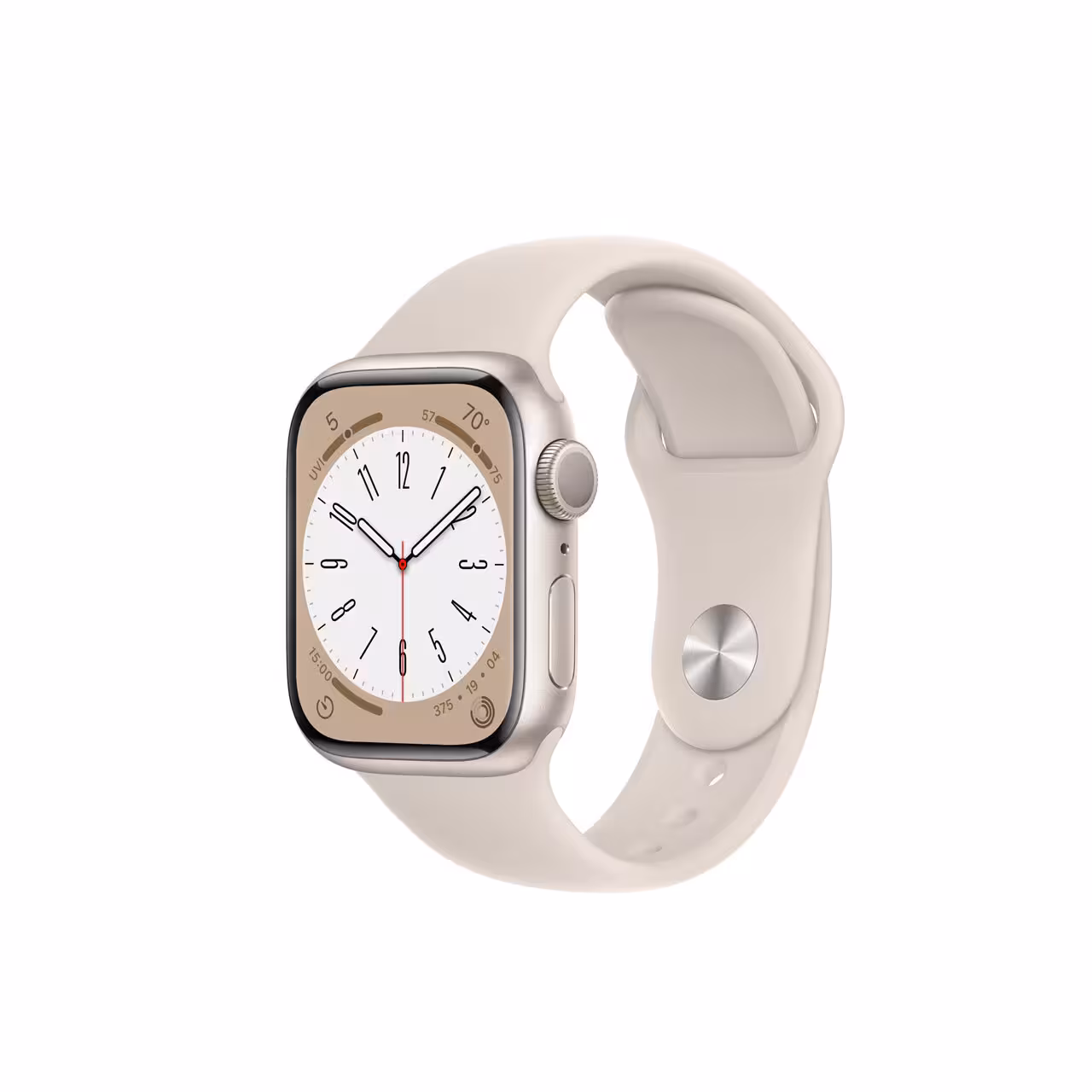 ساعت هوشمند اپل واچ سری 8 مدل Starlight Aluminum Case Starlight Sport Band-41MM-S/M - اصلی (گارانتی 18 ماهه)