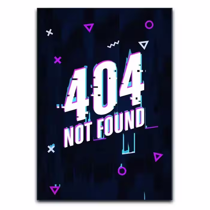 تابلو ارور 404 مدرن و تکنولوژیک