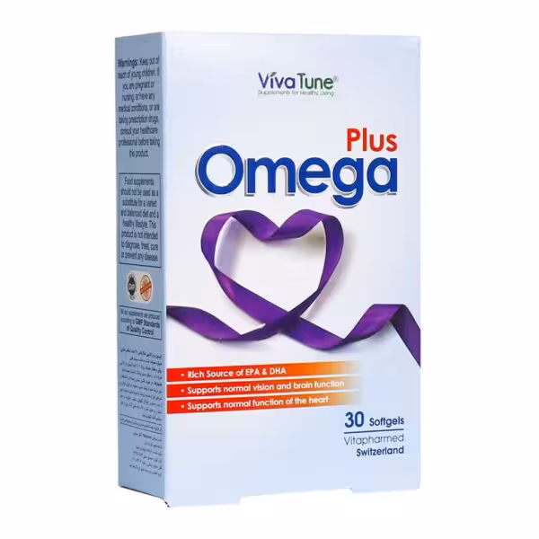 کپسول نرم ژلاتینی امگا پلاس ویواتیون 30 عدد / Viva Tune Omega Plus 30 softgels