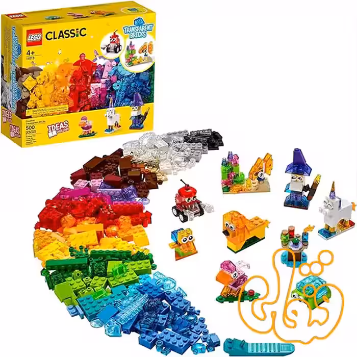 ساختنی لگو کلاسیک آجرهای خلاقانه شفاف LEGO Classic Creative Transparent Bricks 11013