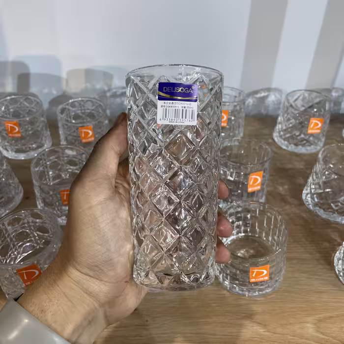لیوان بلند دِلی طرح فارسل – ست 6 عددی Deli Glass
