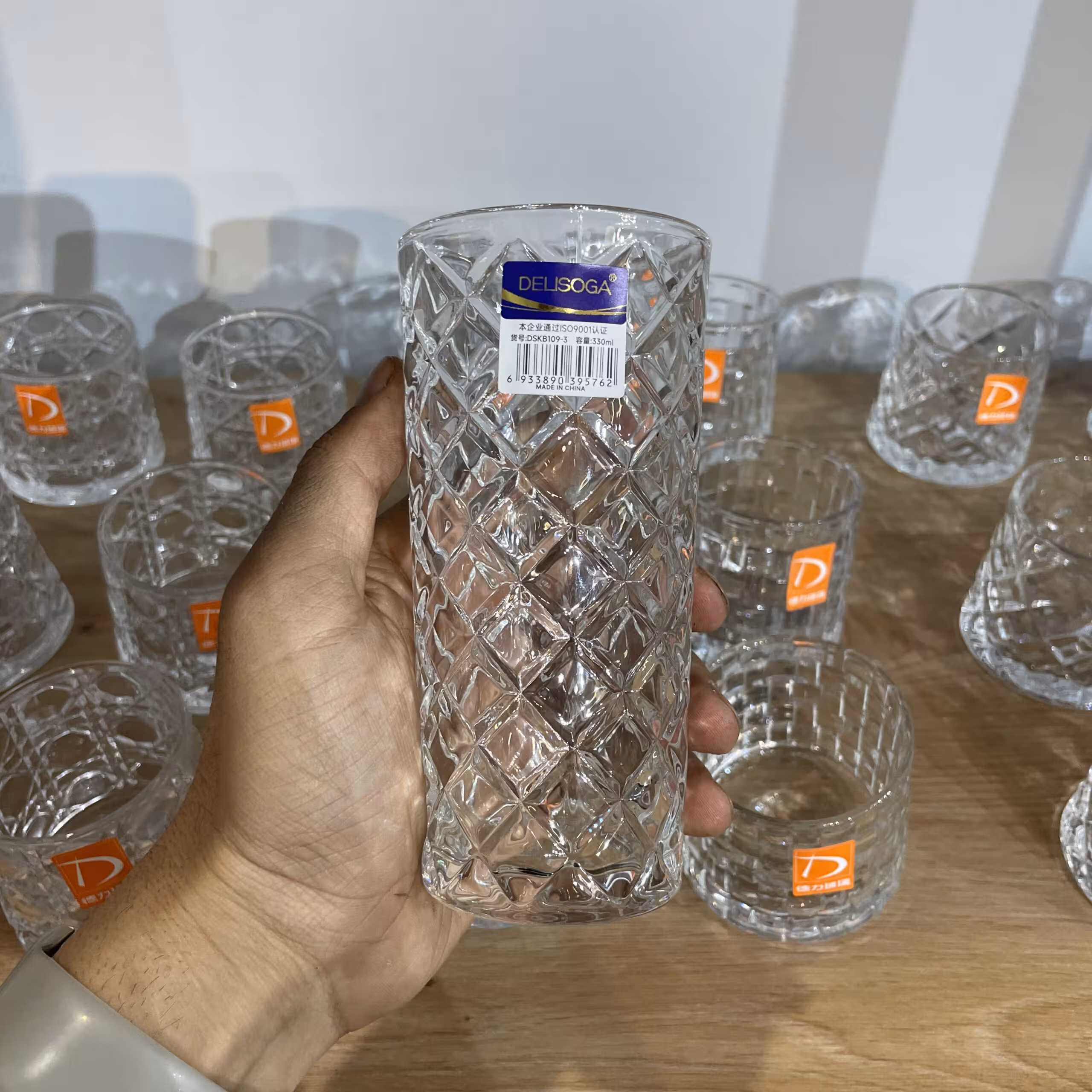 لیوان بلند دِلی طرح فارسل – ست 6 عددی Deli Glass