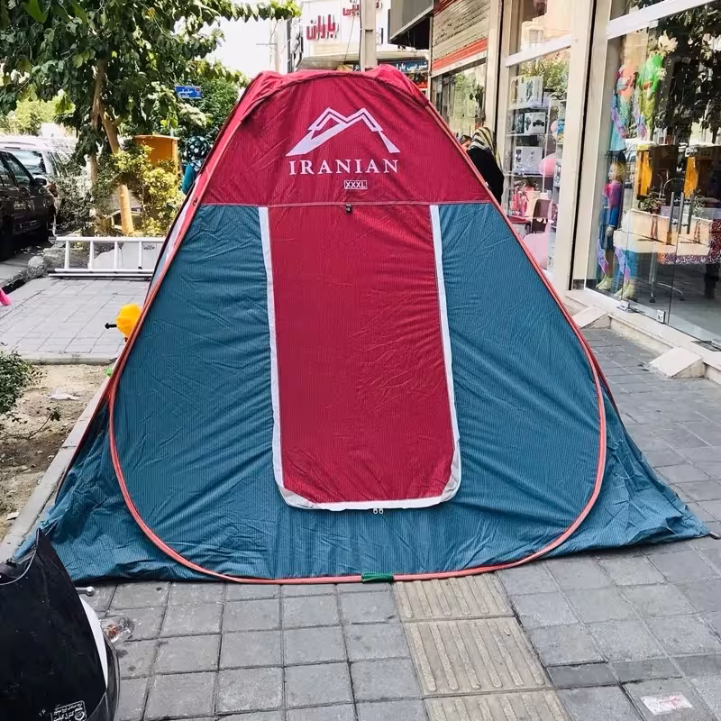 چادر مسافرتی 12 نفره مدل برنو کف ضخیم ارتفاع افرود کمپ  جنگل سفر کوه کد 61