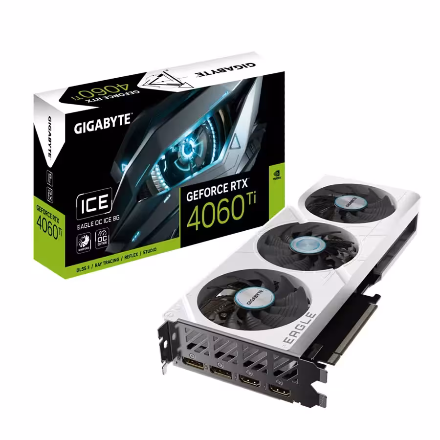 کارت گرافیک گیگابایت مدل GeForce RTX 4060 Ti EAGLE OC ICE 8G