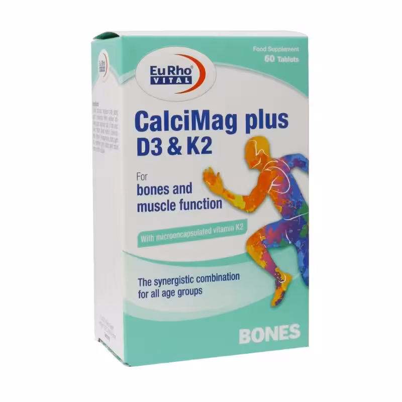 قرص کلسی مگ پلاس D3 و K2 یوروویتال