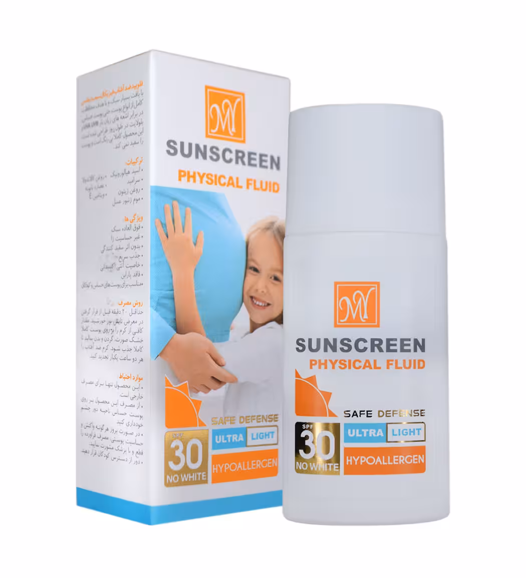 مای فلوئید ضد آفتاب فیزیکال سیف دیفنسSPF30 پوست حساس   50ML