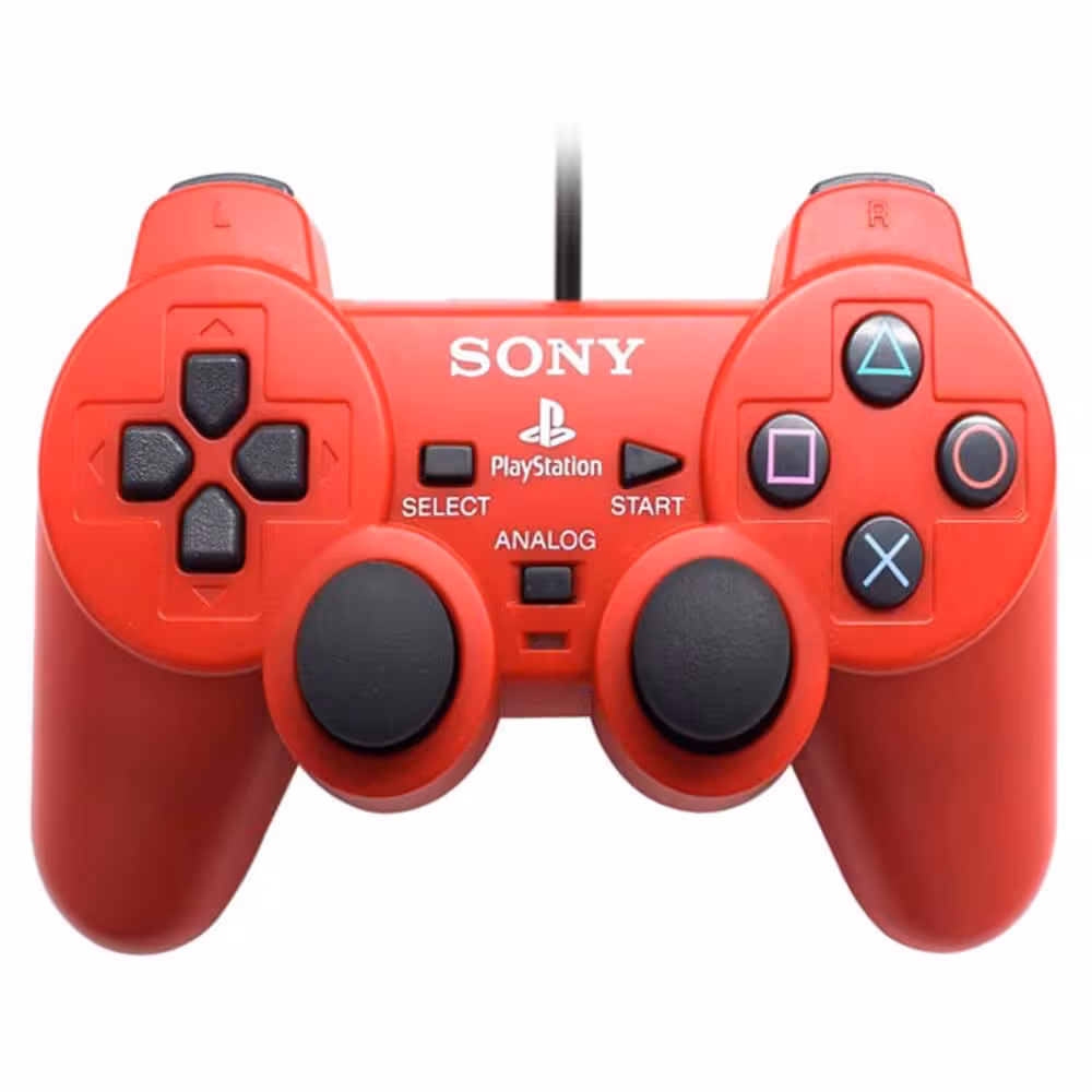 دسته بازی PS2 سیمدار قرمز | PS2 Joystick Game wired