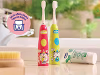 مسواک برقی باتری خور کودک بالای 3 سال به همراه دو فرچه و درپوش  چیکو chicco