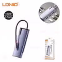 هاب 5 پورت تایپ سی الدینیو LDNIO 5in1 Type-c Hub Adapter DS-15H توان 100 وات