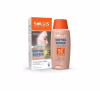 ضد آفتاب ضد لک یونی فایینگ نیوژن SPF50 برند آردن سولاریس بژ روشن