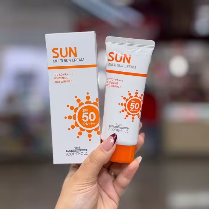 ضد افتاب روشن کننده و ضد چروک فوداهولیک 70 میل FOODAHOLIC MULTI SUN CREAM SPF50
