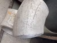 زانو 10 اینچ ۲۶۷میلیمتر 45 درجه 23 میل ضخامت درزدار از جنس  A 403/ WP 321