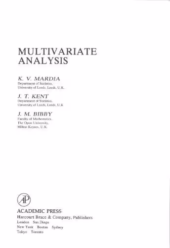 خرید و دانلود نسخه کامل کتاب Multivariate Analysis