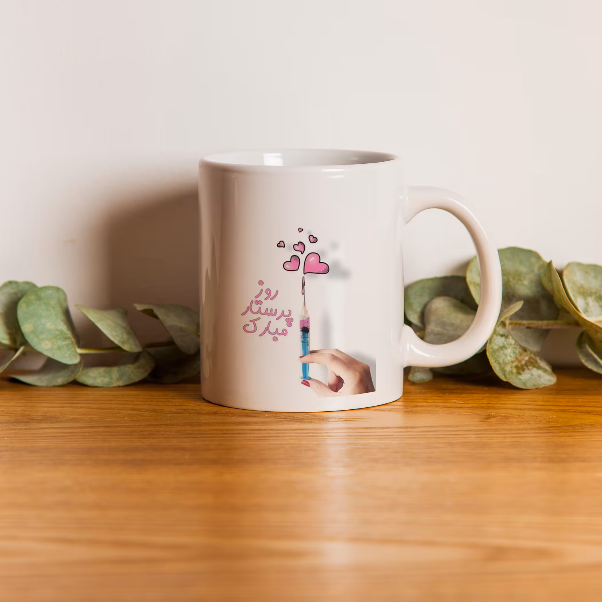 ماگ طرح کادر درمان مدل پزشک و پرستار M15