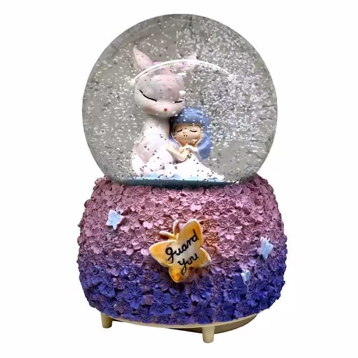 گوی موزیکال مدل آهو و دختر مهربون طرح guard you کد PA JM21C42