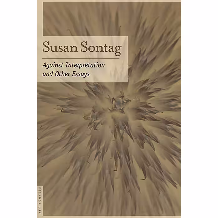 کتاب Against Interpretation اثر Susan Sontag انتشارات Picador