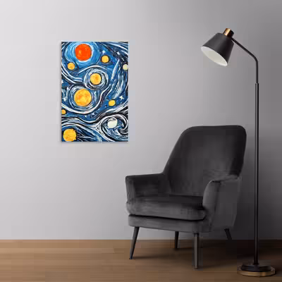 تابلو شاسی طرح کهکشان کوبیسم مدل NV0030