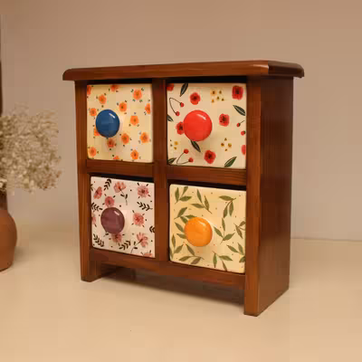 جاادویه 4 پارچه مدل چوبی و سرامیکی کد 04-01