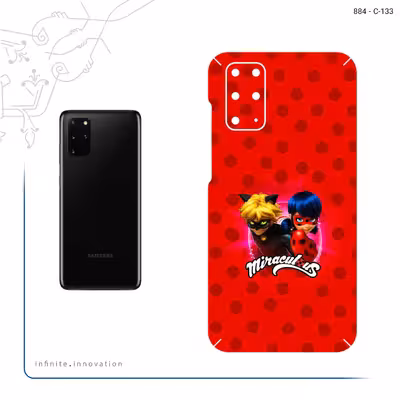 برچسب پوششی ماهوت مدل Ladybug and Cat Noir مناسب برای گوشی موبایل سامسونگ Galaxy S20 Plus