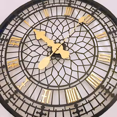 ساعت دیواری پرشیا سازه استیل مدل r64s108