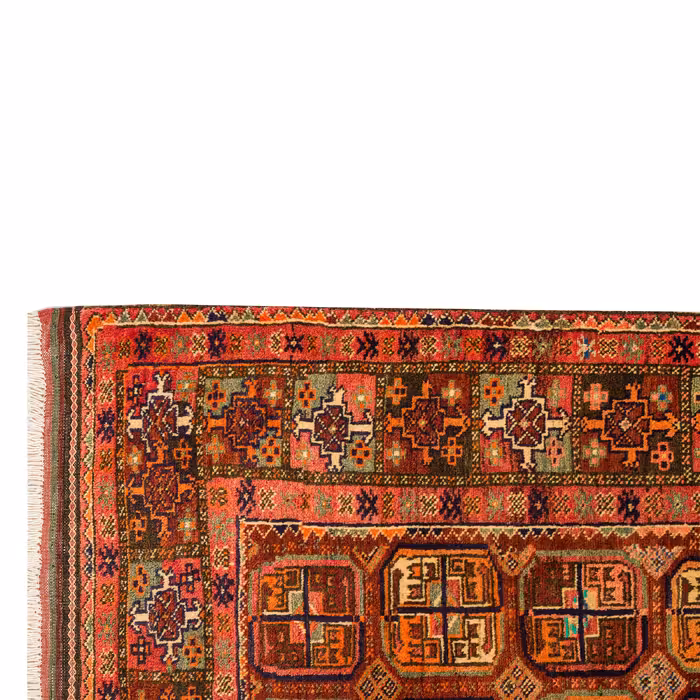 فرش دستبافت دو و نیم متری مدل نقشه بلوچ  کد 33.1825