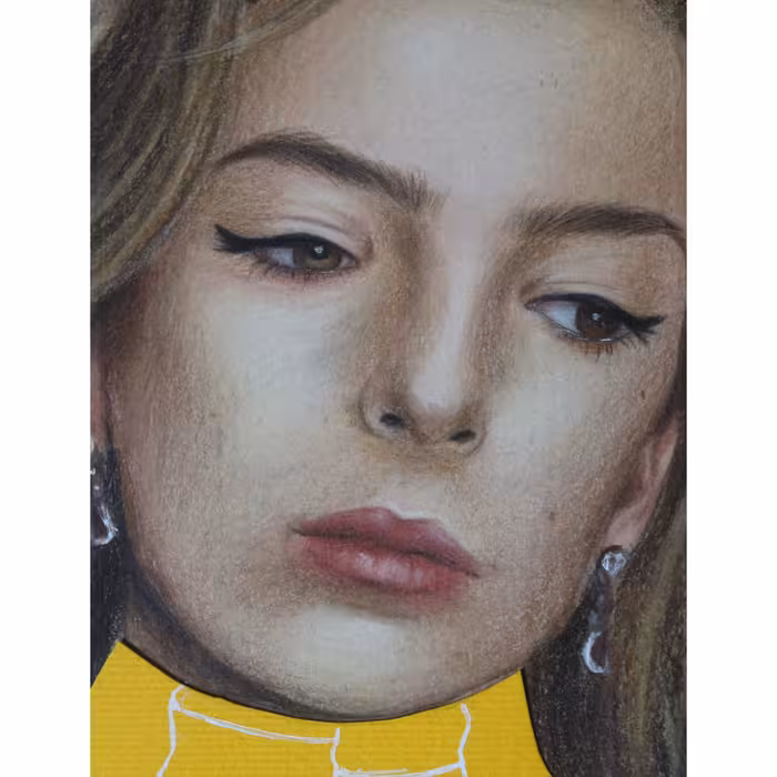 نقاشی مداد رنگی مدل جودی کومر کد 01