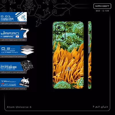 برچسب پوششی ماهوت مدل Atom Universe 6-FullSkin مناسب برای گوشی موبایل شیائومی Poco M4 Pro 5G