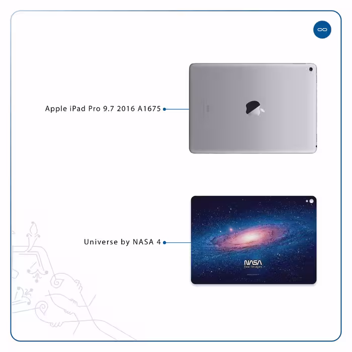 برچسب پوششی ماهوت مدل Universe-by-NASA-4 مناسب برای تبلت اپل iPad Pro 9.7 2016 A1675