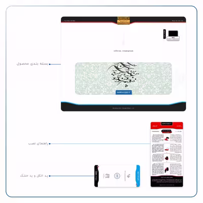 برچسب پوششی ماهوت مدل Nastaliq-3 مناسب برای تبلت اپل iPad Pro 12.9 (GEN 3) 2018 A1876