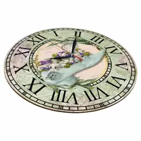 ساعت دیواری مدل 1174 طرح کفش زنانه و گل