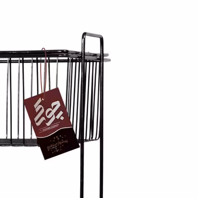 سبد سیب زمینی و پیاز پیشواز صنعت مدل 2طبقه مفتولی مربع کد 1507