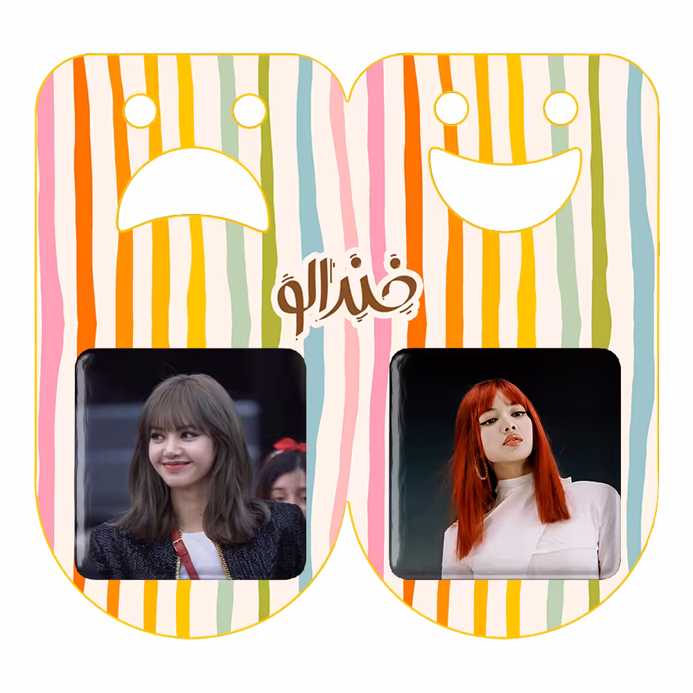 پیکسل خندالو مدل لیسا بلک پینک کد 1429514285 مجموعه 2 عددی