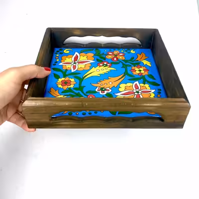 سینی کاشی کاری مدل 08