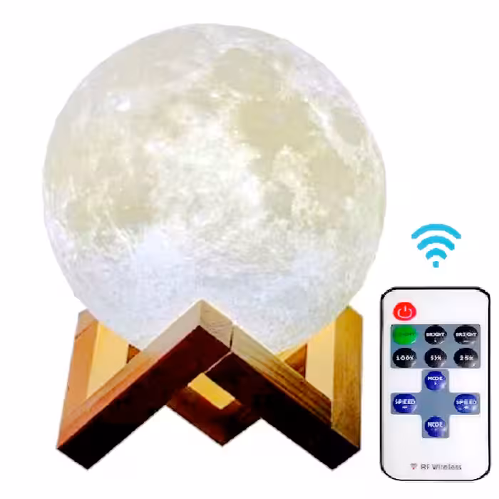 آباژور رومیزی طرح کره ماه کد M7