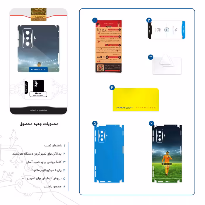 برچسب پوششی ماهوت مدل Alireza Beiranvand-FullSkin مناسب برای گوشی موبایل شیائومی Poco F4 GT 5G