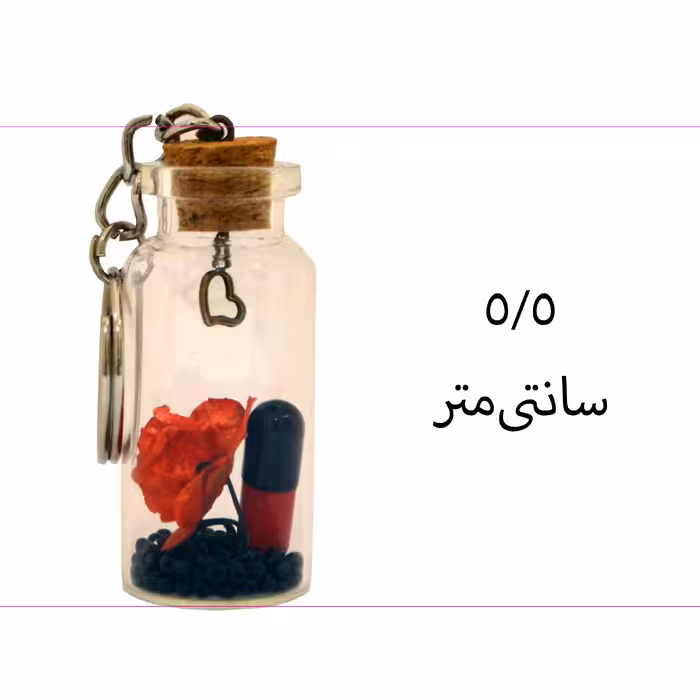 جاکلیدی مدل شیشه ای کپسول عشق مجموعه دو عددی