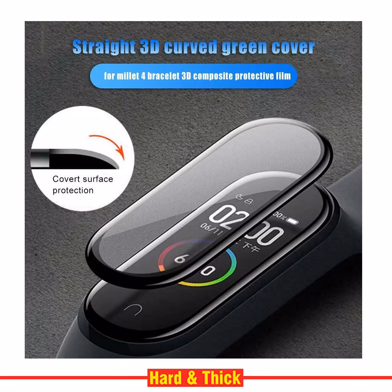 محافظ صفحه نمایش نانو هارد اند تیک مدل NHT مناسب برای ساعت هوشمند شیائومی Mi Band 4